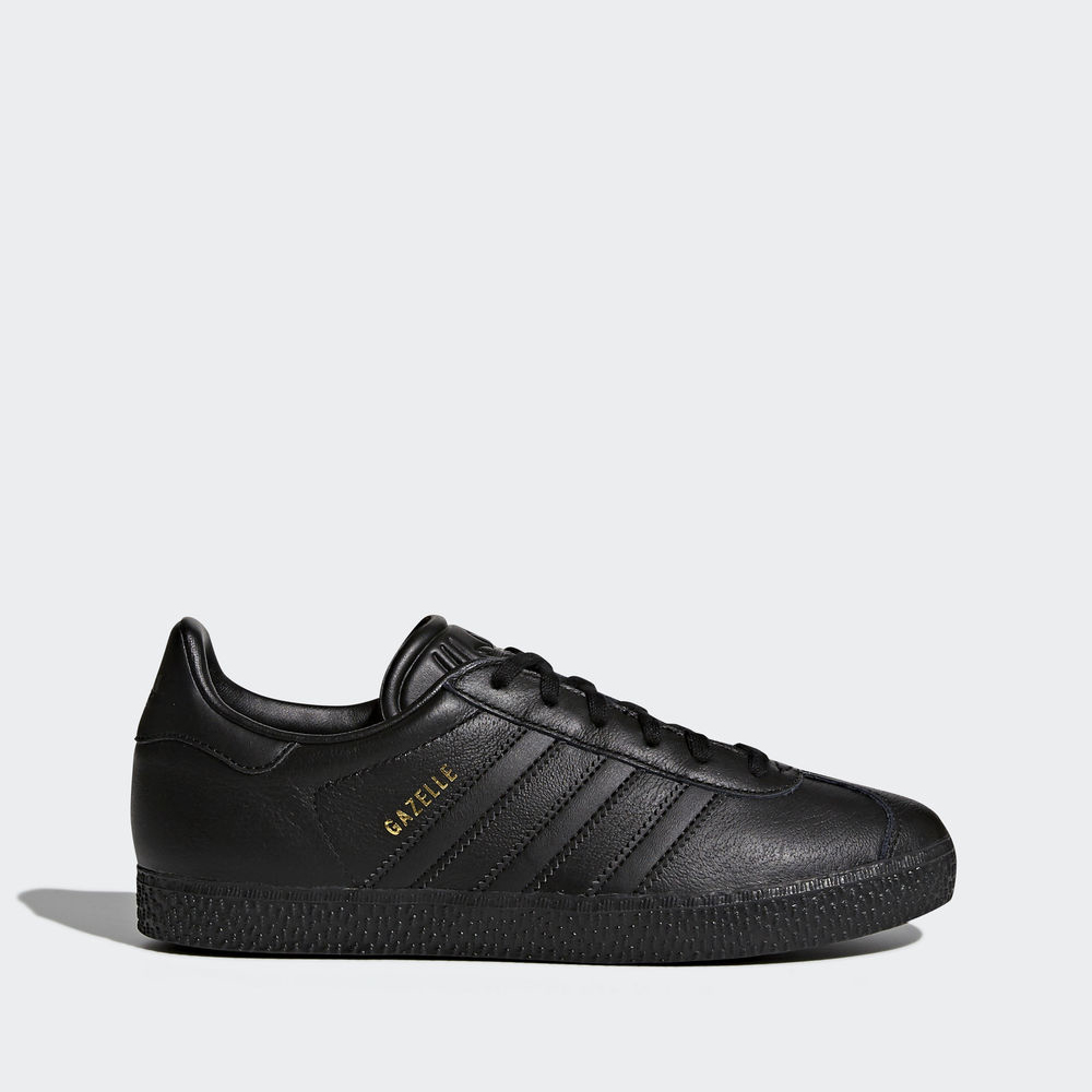 Adidas Gazelle - Originals για αγορια - Μαυρα/Μαυρα/Μαυρα,Μέγεθος: EU 27 – 39 1/3 (855MLKGQ)